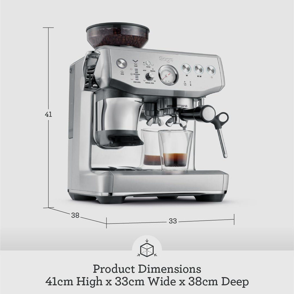 Sage Barista Express, Bean to Cup Machine, Brushed Stainless Steel
