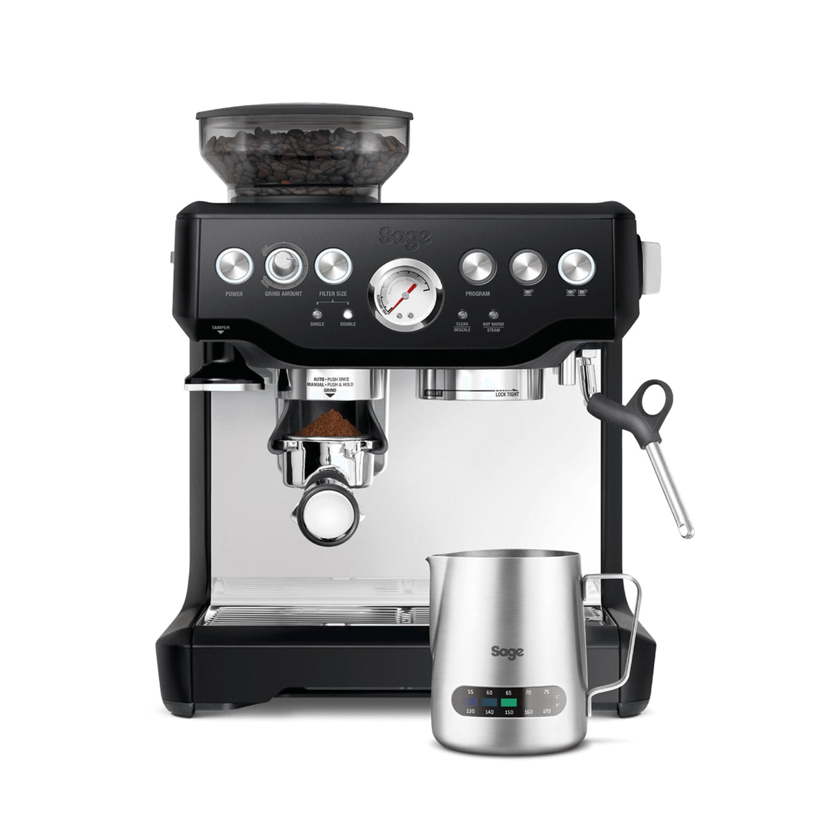 Sage Barista Express, Bean to Cup Machine, Brushed Stainless Steel