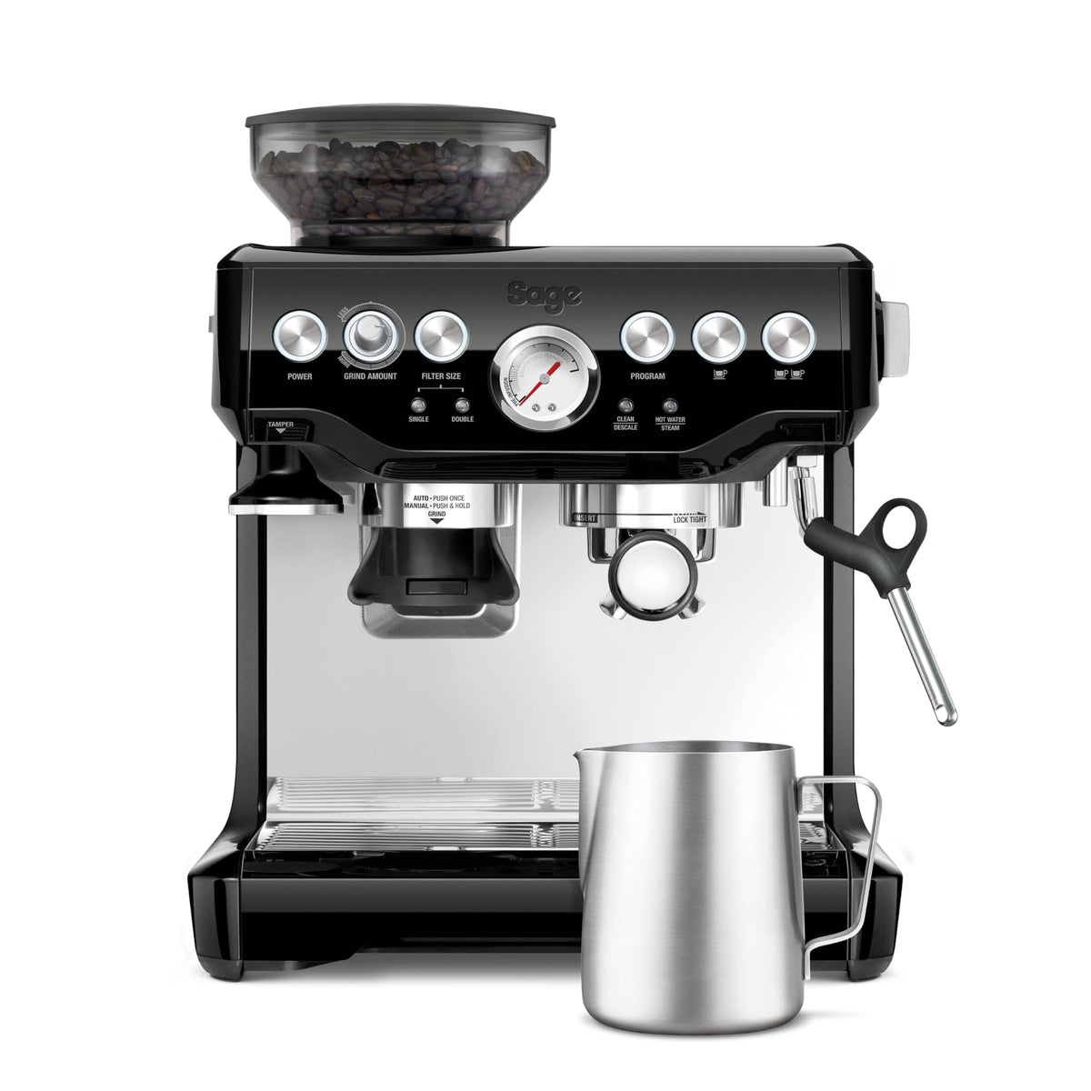 Sage Barista Express, Bean to Cup Machine, Brushed Stainless Steel