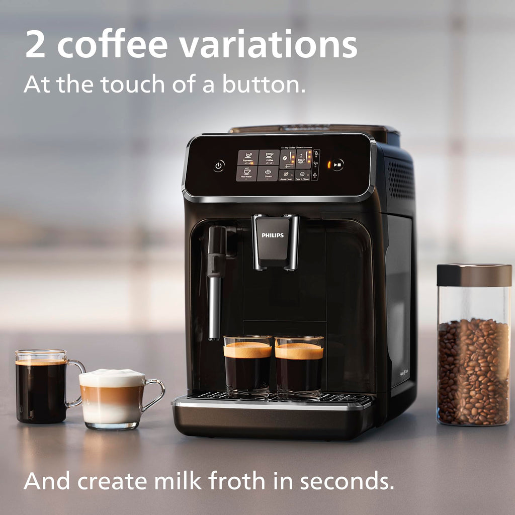 PHILIPS 3300 Series Bean to Cup Coffee Machine, 5 Hot/Iced Drinks One Touch