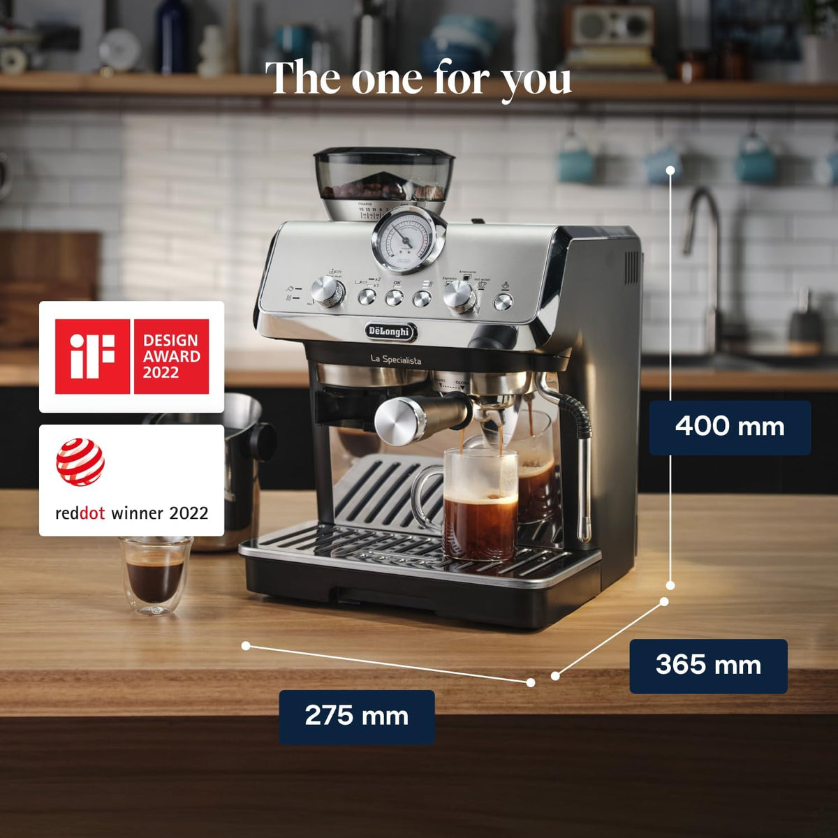 De'Longhi La Specialista Arte - Espresso Machine 3 Preset Drinks Black
