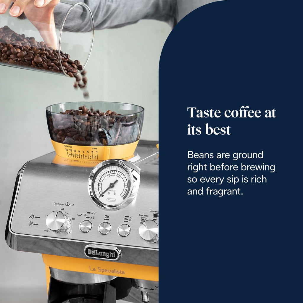 De'Longhi La Specialista Arte - Espresso Machine 3 Preset Drinks Black