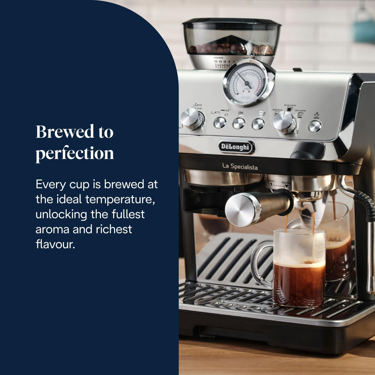 De'Longhi La Specialista Arte - Espresso Machine 3 Preset Drinks Black