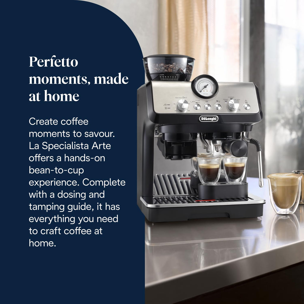De'Longhi La Specialista Arte - Espresso Machine 3 Preset Drinks Black