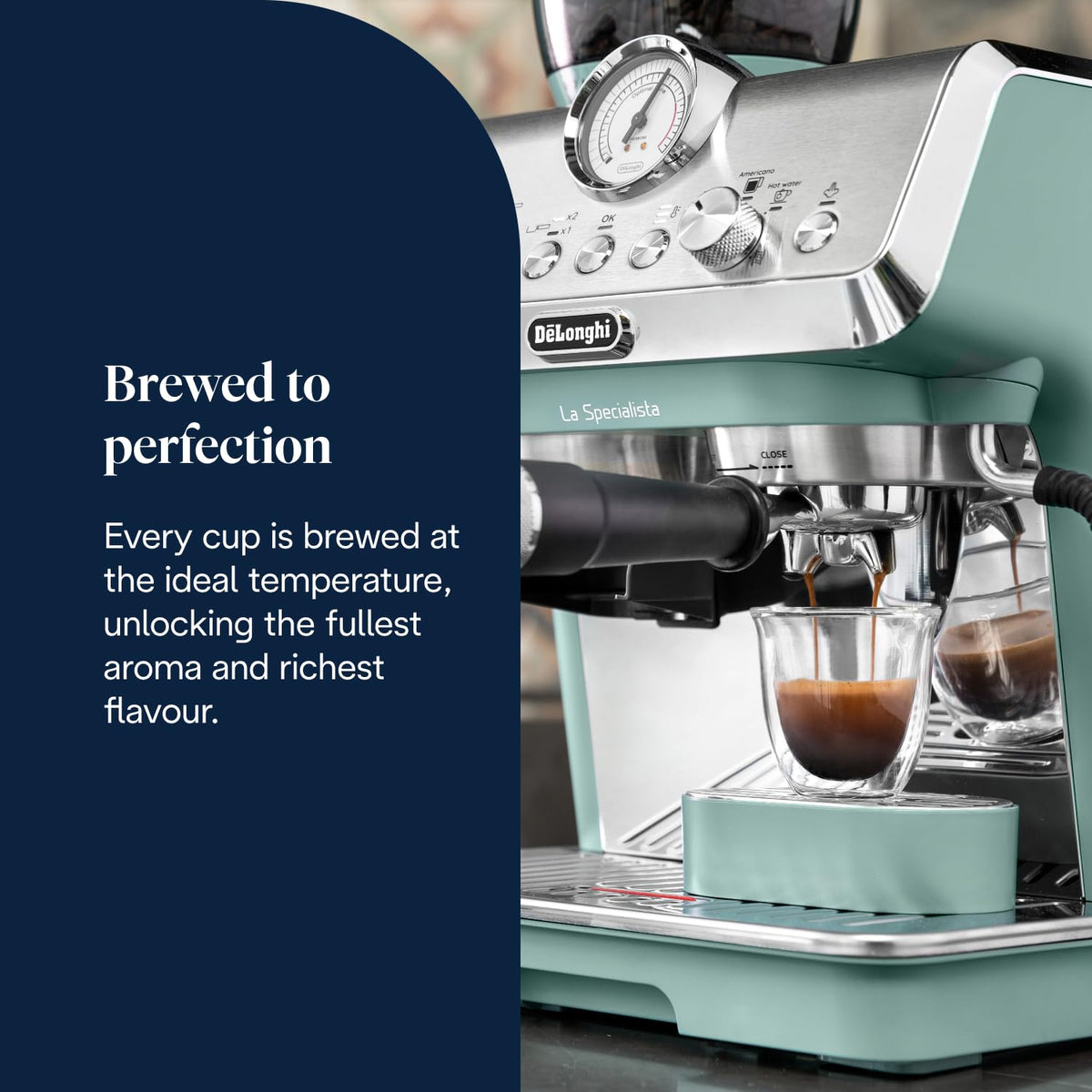 De'Longhi La Specialista Arte - Espresso Machine 3 Preset Drinks Black