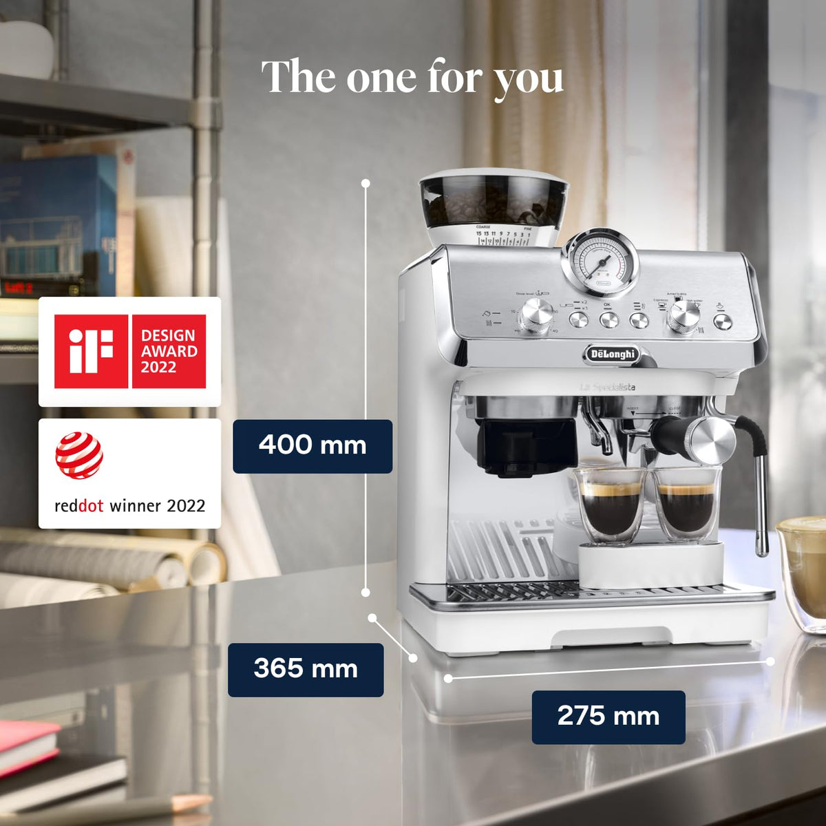 De'Longhi La Specialista Arte - Espresso Machine 3 Preset Drinks Black