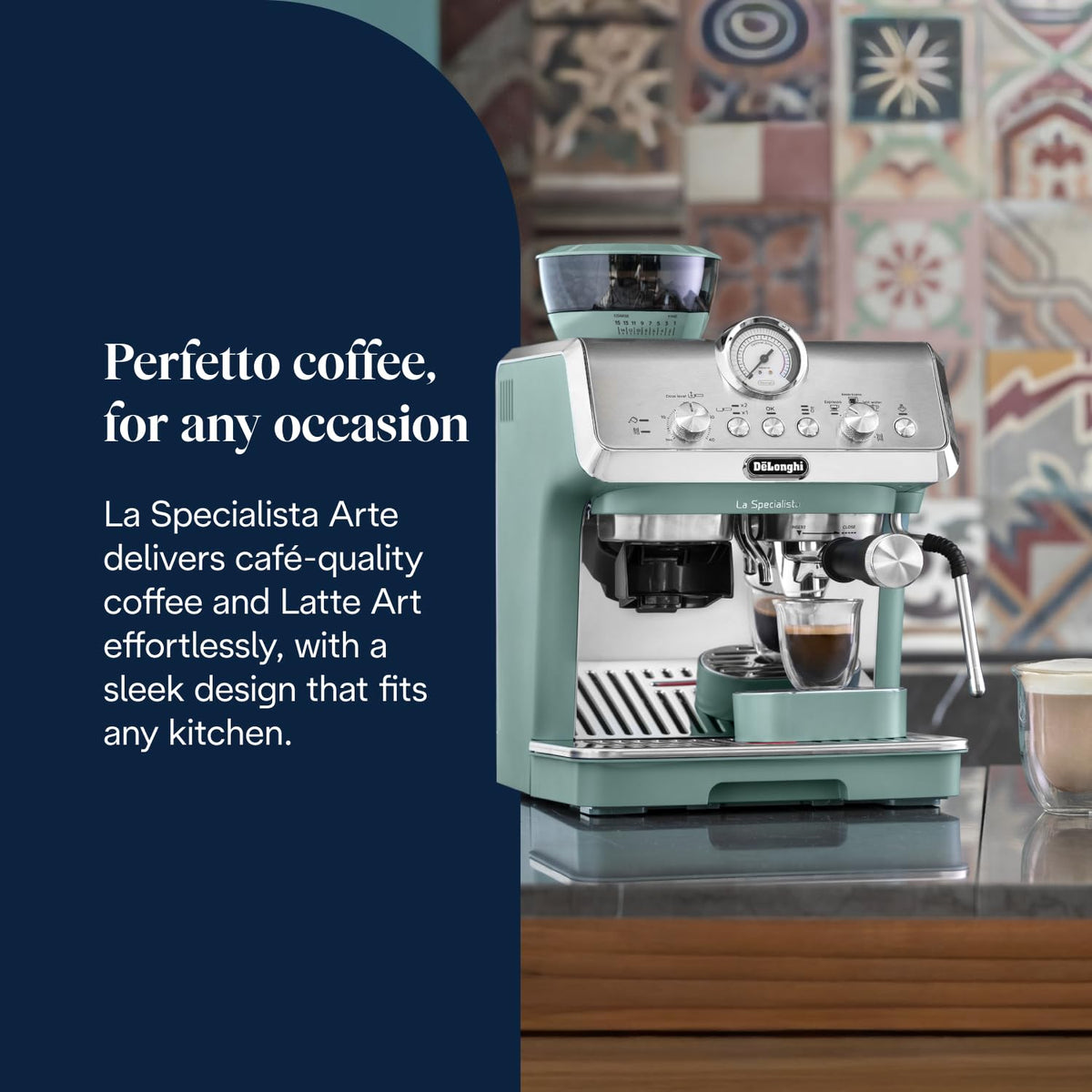 De'Longhi La Specialista Arte - Espresso Machine 3 Preset Drinks Black