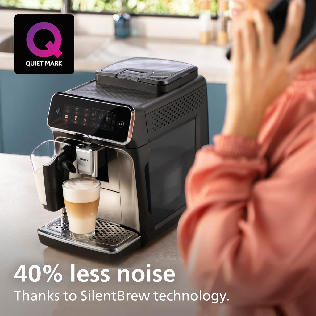 PHILIPS 3300 Series Bean to Cup Coffee Machine, 5 Hot/Iced Drinks One Touch
