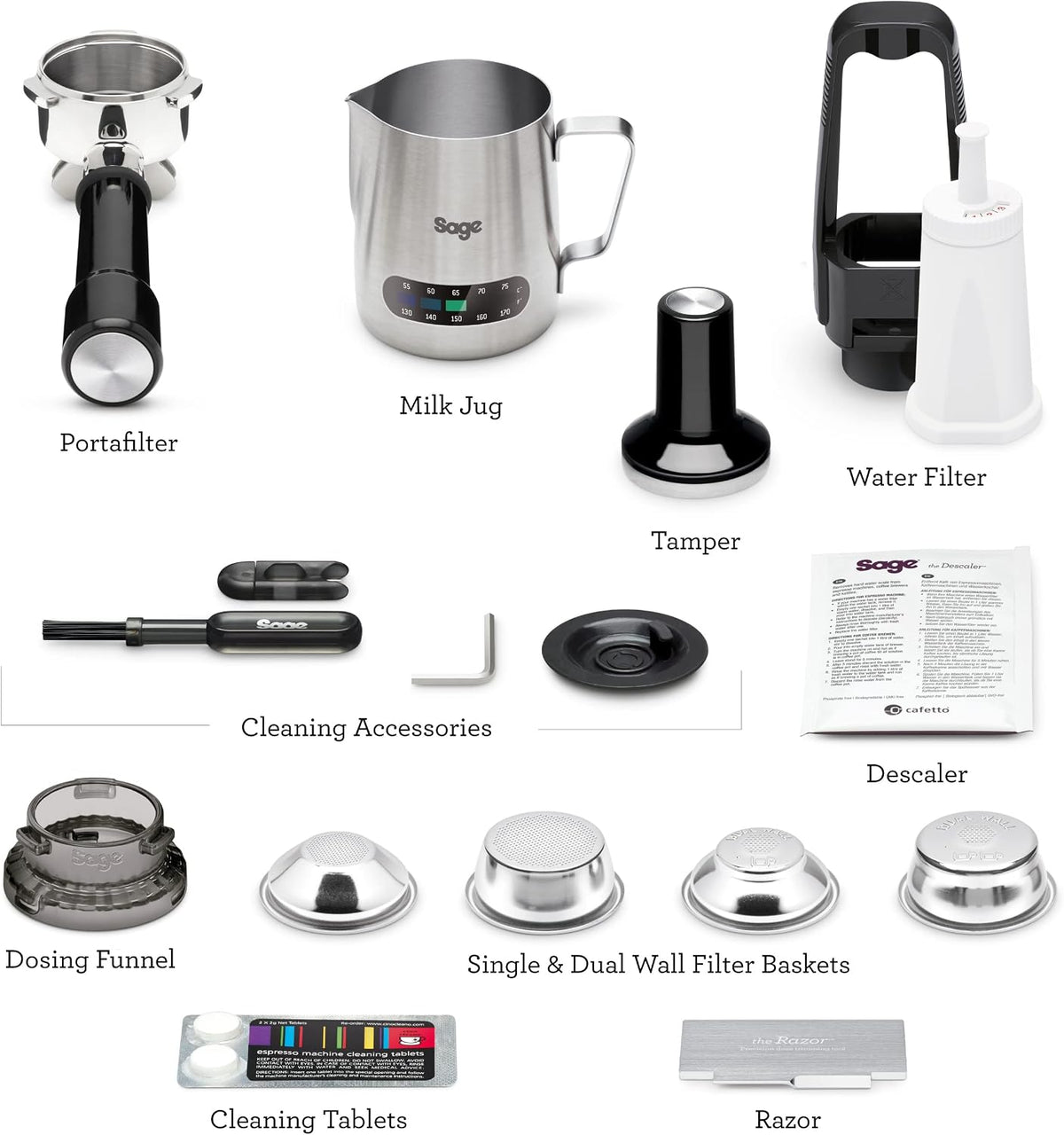 Sage Barista Express, Bean to Cup Machine, Brushed Stainless Steel