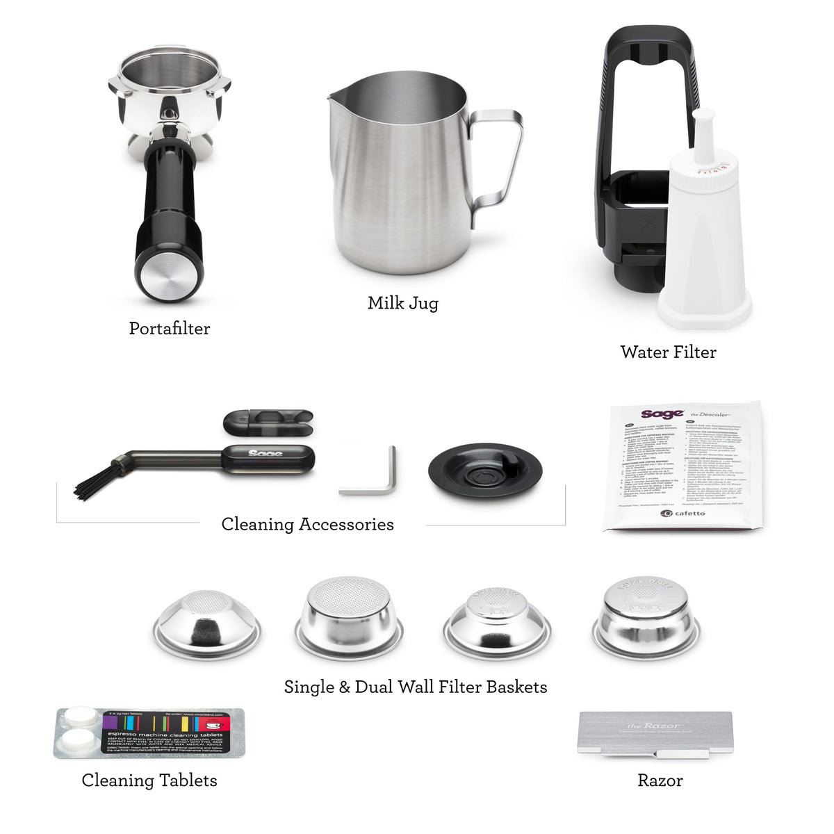 Sage Barista Express, Bean to Cup Machine, Brushed Stainless Steel