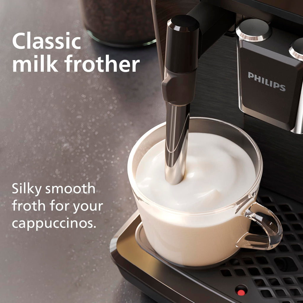 PHILIPS 3300 Series Bean to Cup Coffee Machine, 5 Hot/Iced Drinks One Touch