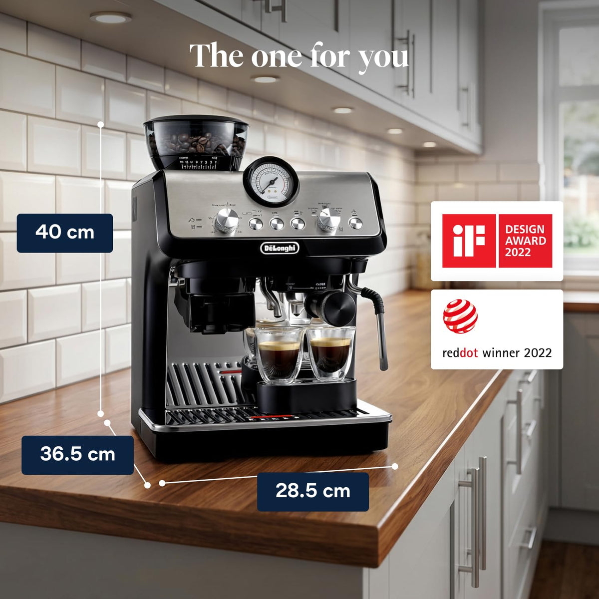 De'Longhi La Specialista Arte - Espresso Machine 3 Preset Drinks Black