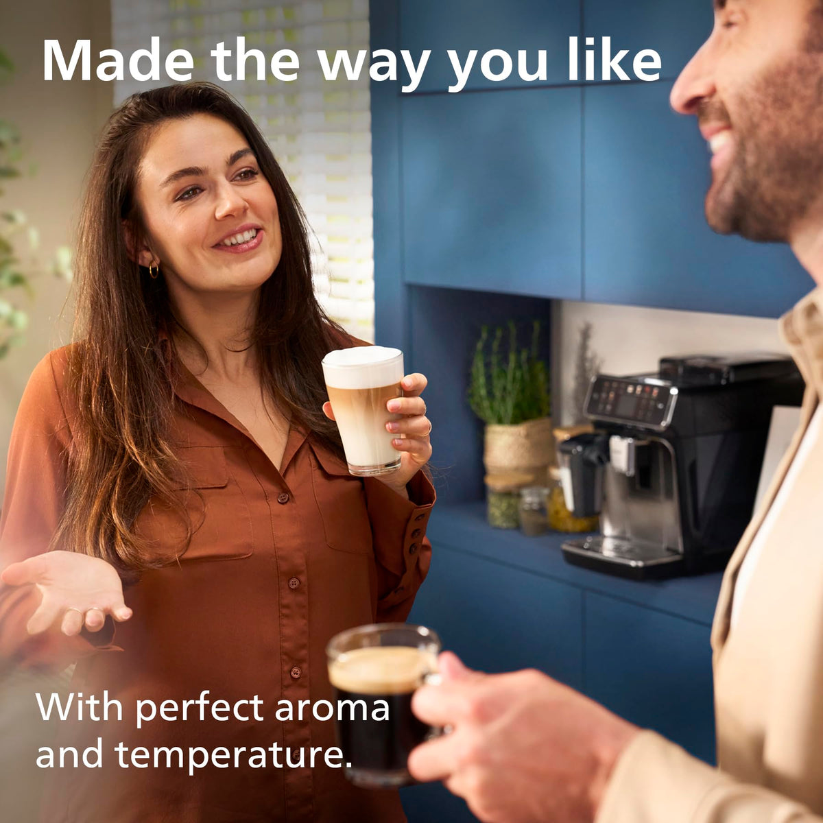 PHILIPS 3300 Series Bean to Cup Coffee Machine, 5 Hot/Iced Drinks One Touch