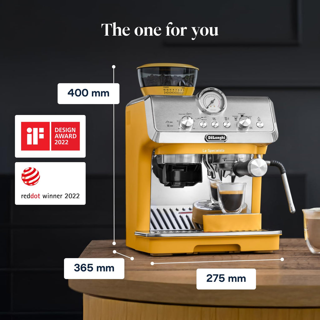 De'Longhi La Specialista Arte - Espresso Machine 3 Preset Drinks Black