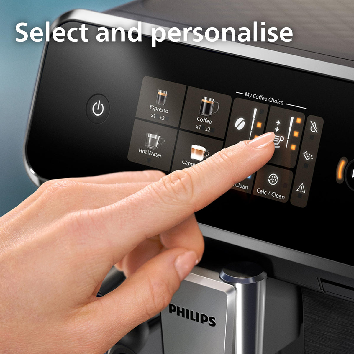 PHILIPS 3300 Series Bean to Cup Coffee Machine, 5 Hot/Iced Drinks One Touch