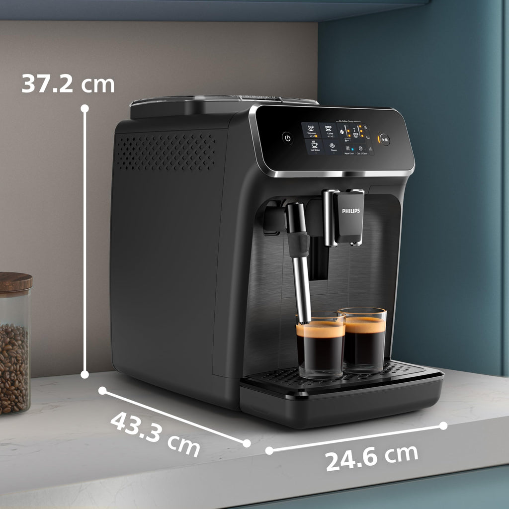PHILIPS 3300 Series Bean to Cup Coffee Machine, 5 Hot/Iced Drinks One Touch
