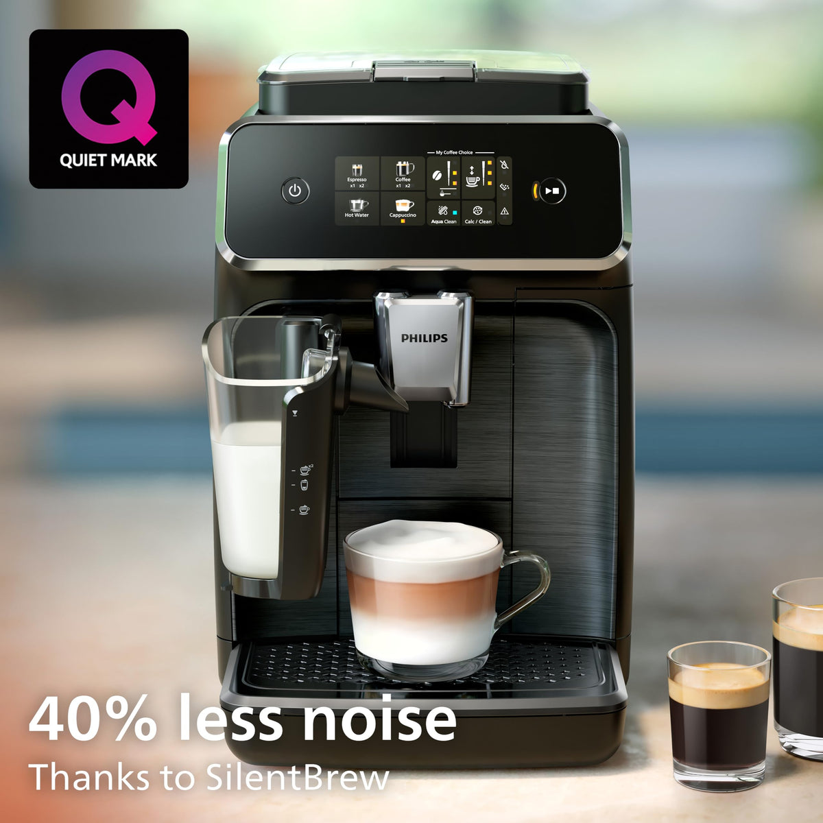 PHILIPS 3300 Series Bean to Cup Coffee Machine, 5 Hot/Iced Drinks One Touch