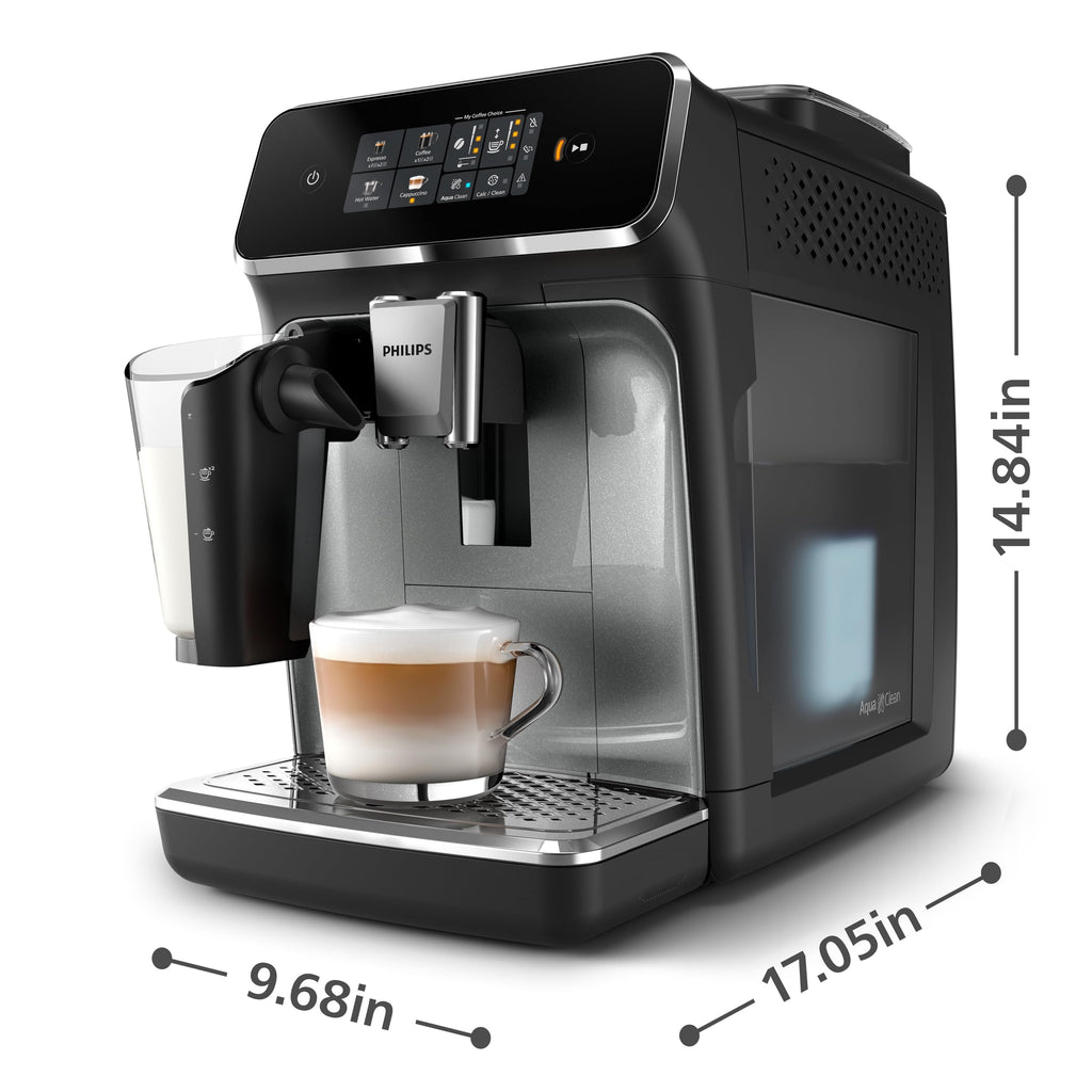 PHILIPS 3300 Series Bean to Cup Coffee Machine, 5 Hot/Iced Drinks One Touch