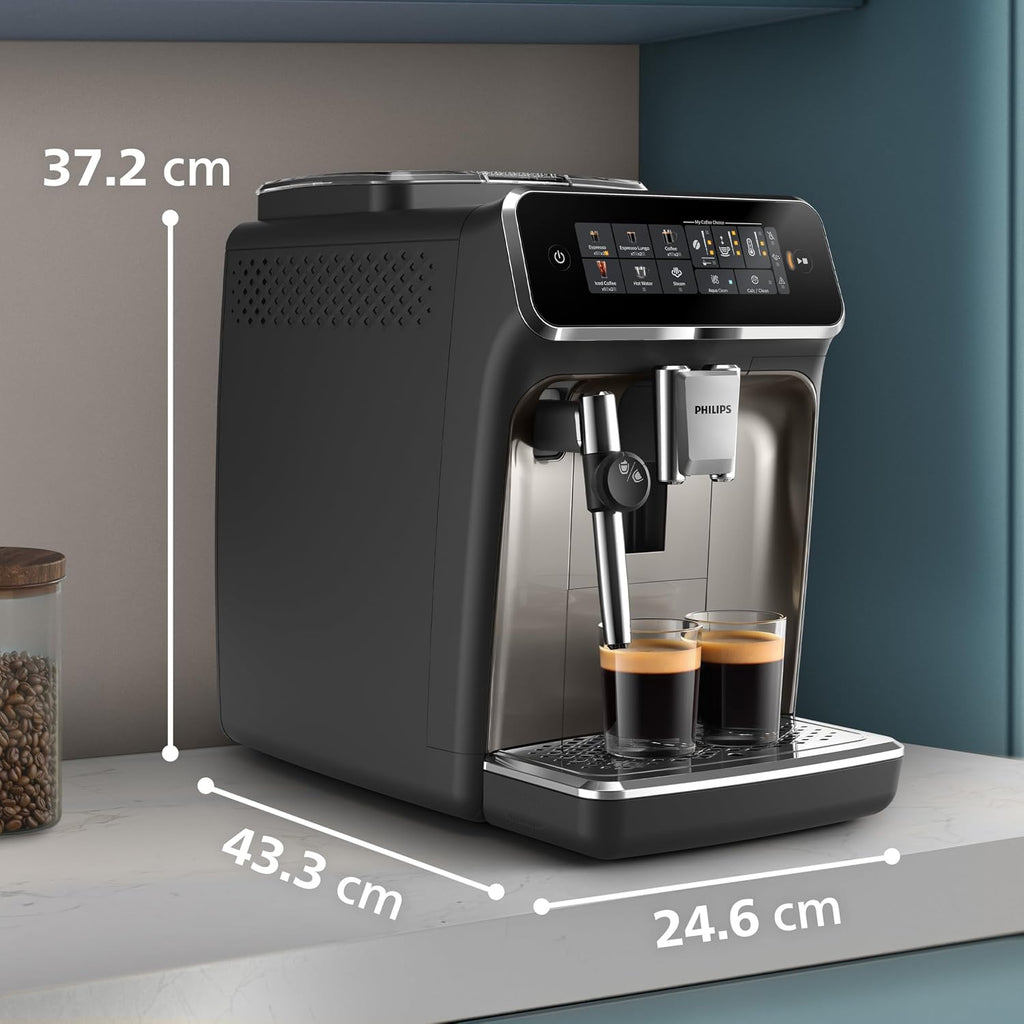 PHILIPS 3300 Series Bean to Cup Coffee Machine, 5 Hot/Iced Drinks One Touch